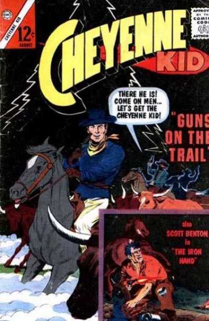 Cheyenne Kid 41 - Kid - Comics - Horses - Bull - Men