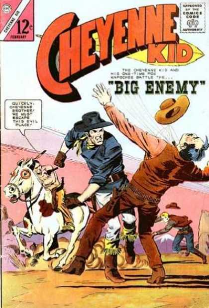 Cheyenne Kid 49 - Big Enemy - Cowboy - Horse - Hat - Western