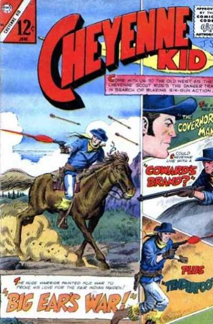 Cheyenne Kid 56 - Hourse - Guns - Arrows - Hat - Clouds