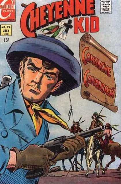Cheyenne Kid 79 - Cowboy - Indians - Gun - Horses - Hatchets