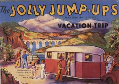 Children's Books - The Jolly Jump-Ups: Vacation Trip (1940s)