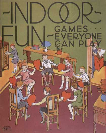 Children's Books - Indoor Fun Games Everyone Can Play (1930s)