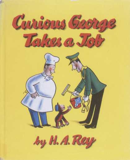 Children's Books - Curious George Takes a Job (1940s)