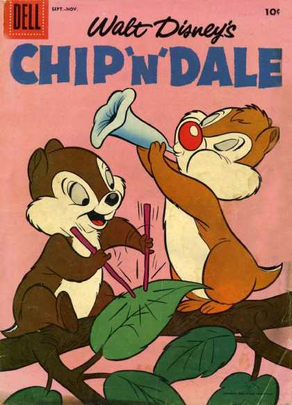 Chip 'n' Dale 1 - Dell - Walt Disneys - Leaf - Tree - Sticks
