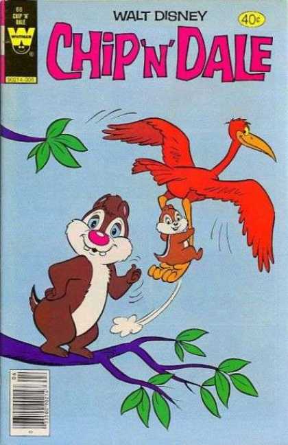 Chip 'n' Dale 66 - Walt Disney - Bird - Tree - Chipmunk - Flight