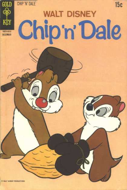 Chip 'n' Dale 9 - Walt Disney - Chipmunks - Mallet - Nut - Gloves