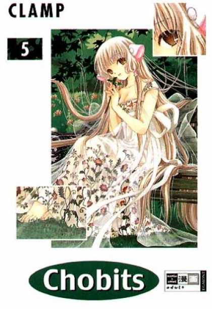 Chobits 5 - Clamp - Pink Bow - Flowers - White Dress - Manga