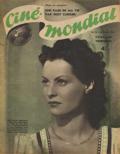 Cine-Mondial 78 - French - Classic Comics - Woman - Vintage - Art