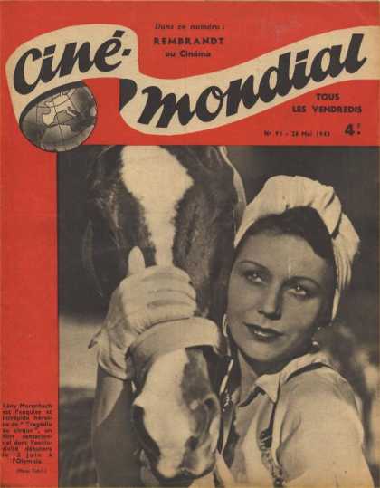 Cine-Mondial 91 - Rembrandt - Earth - Horse - Woman - Gloe