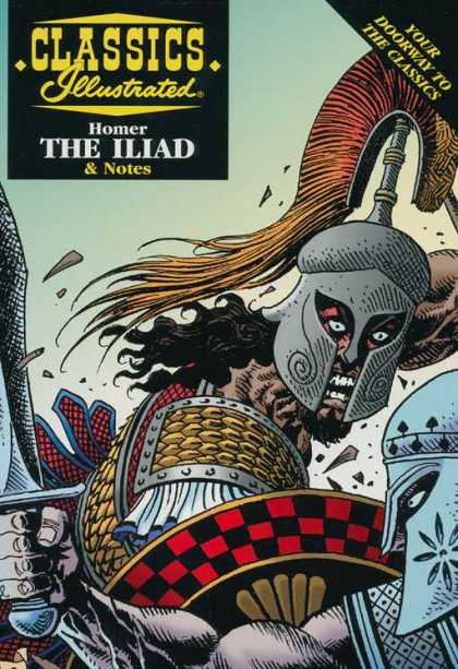 Classics Illustrated II 14 - Homer - Iliad - Sword - Shield - Battle