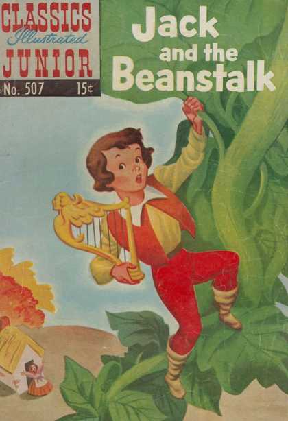 Classics Illustrated Junior - Jack and the Beanstalk - Jack - Beanstalk - On A Tree - Under The Tree - Shouting Little Girl