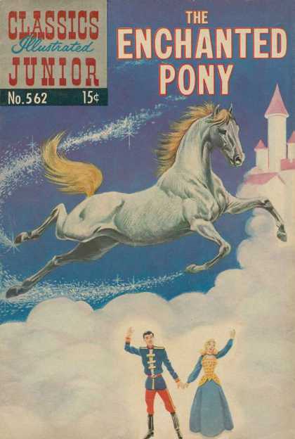 Classics Illustrated Junior - The Enchanted Pony - White Horse - One Couple - Flying In Sky - Send Off - Beautiful Angel