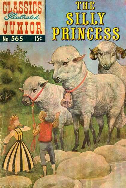 Classics Illustrated Junior - The Silly Princess - Illustrations - Sheep - Hurdle - Big Sheep - Silly Princess