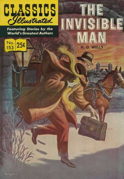 Classics Illustrated - The Invisible Man - The Invisible Man - Horse - London - H G Wells - Bridge