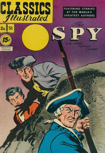Classics Illustrated - The Spy - English - Rifle - Men - Adventure - Spies
