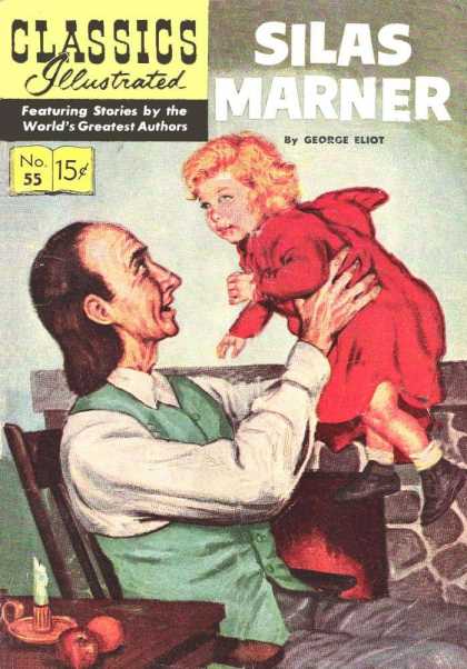 Baby - Father - Jump - Smile - Vintage Classics Illustrated - Silas Marner - Baby - Father - Jump - Smile - Vintage
