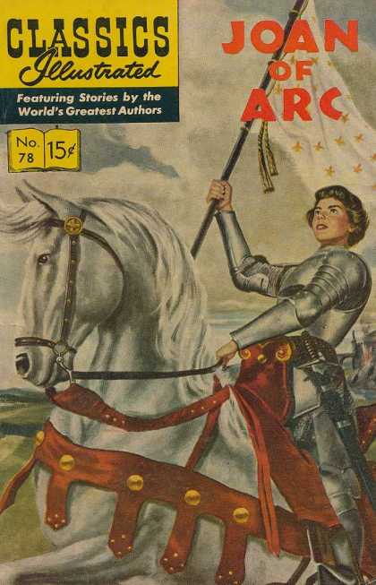 Classics Illustrated - Joan of Arc - Joan Of Arc - Flag - Horse - Armor - Sword