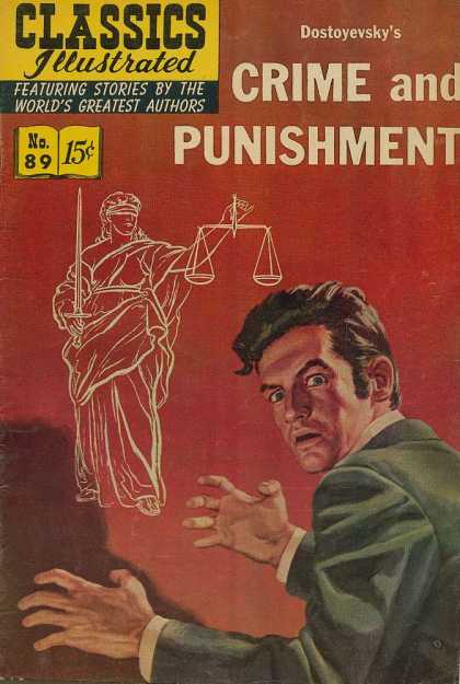 Classics Illustrated - Crime and Punishment - Statue - Dostoyevsky - Crime And Punishment - Man - Featuring Stories By The Worlds Greatest Authors