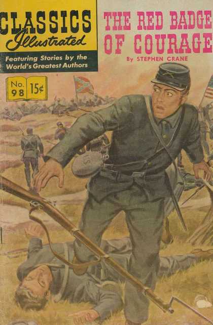 Classics Illustrated - The Red Badge of Courage - The Red Badge Of Courage - Civil War - Confederate Flag - Union - Army