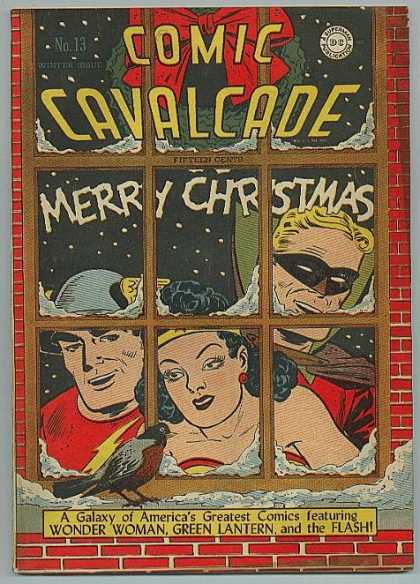Comic Cavalcade 13 - Merry Christamas - Wonder Woman - Green Lantern - Flash - A Galaxy Of Americas Greatest Comic Featuring
