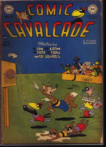 Comic Cavalcade 32 - Comic Cavalcade - Basketball - Mechanical Hand - Animals - Dc Publication