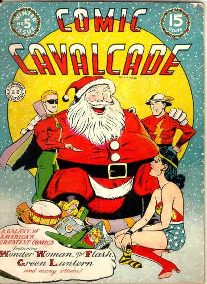 Comic Cavalcade 5 - Wonder Woman - Green Lantern - A Galaxy Of Americas Greatest Comics - The Flash - Santa Claus