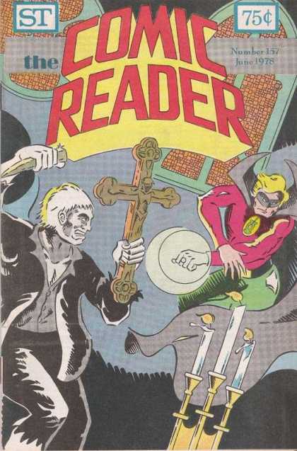 Comic Reader 157 - Cross - 75 Cents - Crucifix - Stake - Superhero