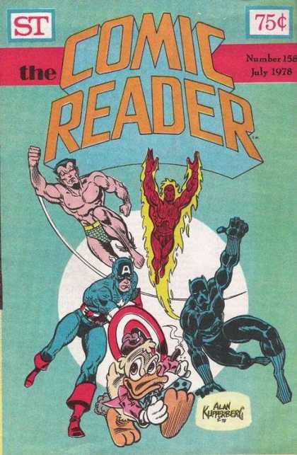 Comic Reader 158 - Namor - Human Torch - Captain America - Howard The Duck - Black Panther