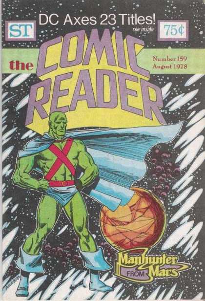 Comic Reader 159 - Cape - Manhunter From Mars - Stars - Planet - Muscles