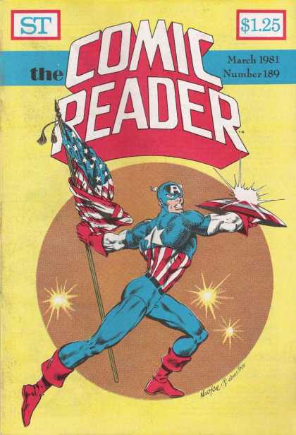 Comic Reader 189 - American Flag - Shield - Captain America - Stars - Hereo