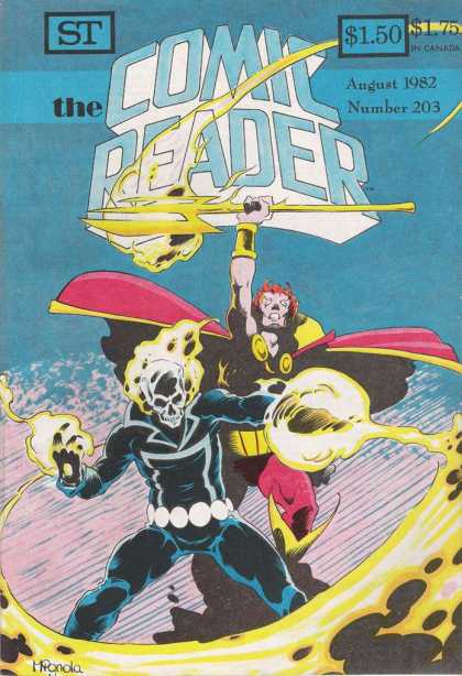 Comic Reader 203 - Ghost Rider - Blaze - Thor - Trident - Cape - Mike Mignola
