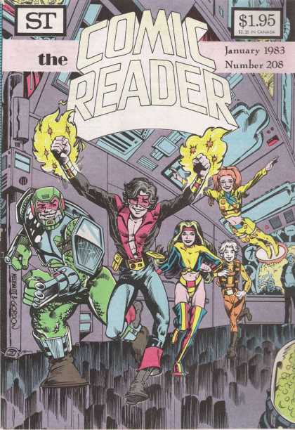 Comic Reader 208 - 1983 - American - Superheros - Team - Young Guys And Womans