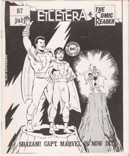 Comic Reader 87 - Alan Kupperberg - Father And Son - Lightning - Dc Buys Cpt Marvel - Standing On Mountains