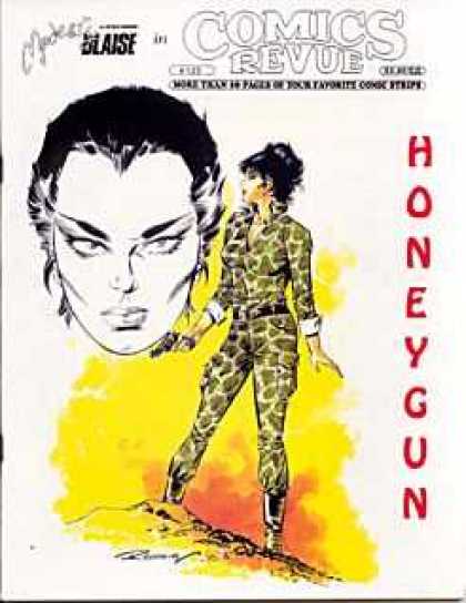 Comics Revue 125 - Honeygun - Blaise - Woman - Tight Khaki - Gun