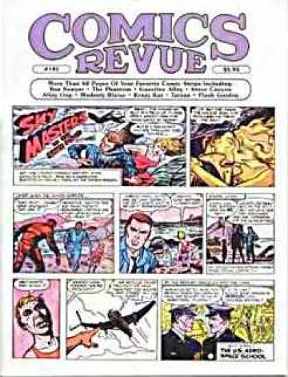 Comics Revue 181 - Sky Masters - Boxes - Plane - Military Men - Kissing
