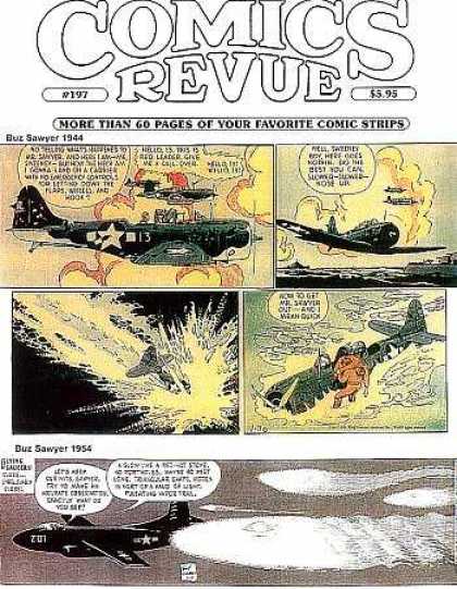 Comics Revue 197 - Speech Bubbles - Aircraft - Fire - Flames - Crash