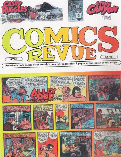 Comics Revue 205 - Casey Ruggles - Steve Canyon - Alley Oop - Americas Only Comic Strip Monthly - Full Color Comic Strips