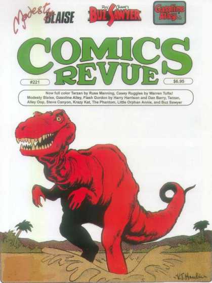 Comics Revue 221 - Red Dinosaur - Mud - Swamp - Teeth - Modest
