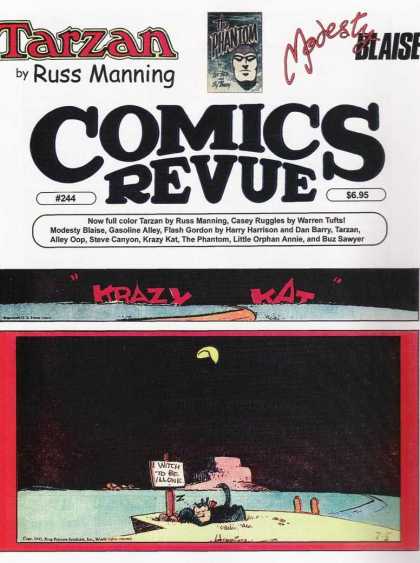 Comics Revue 244 - Tarzan - Russ Manning - Modesty - Sign On Post - Krazy Kat