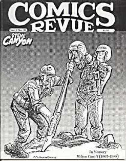 Comics Revue 30 - Steve Canyon - Helmet - Army - Soilders - Ink Pen