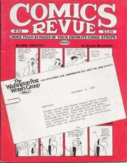 Comics Revue 36 - Washinton Post Writers Group - Letter - November 9 - Faviorite Comics Strips - 20