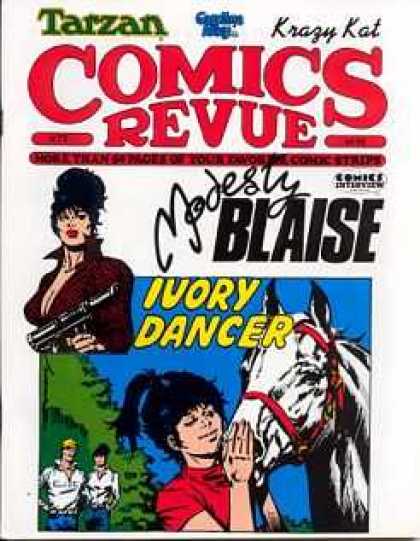 Comics Revue 73 - Modesty Blaise - Ivory Dancer - Grease Gun - Tarzan - Krazy Kat