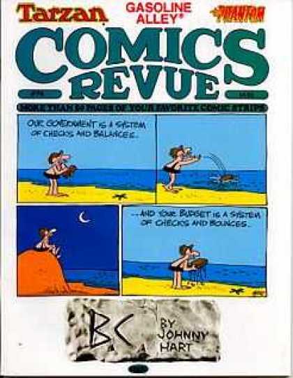 Comics Revue 74 - Tarzan - Gasoline Alley - Beach - Sand - Ocean