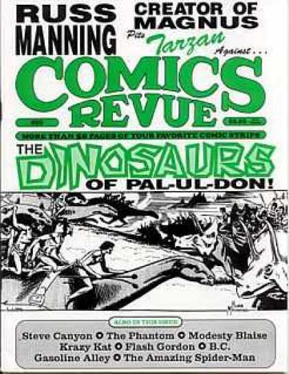Comics Revue 89 - Russ Manning - The Diosaurs Of Palu-ul-don - Tarzan - Comics Revue - Creator Of Magnus