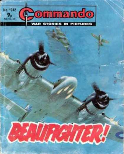 Commando 1242 - War Stories In Pictures - War Planes - Beaufighter - Sky - Clouds