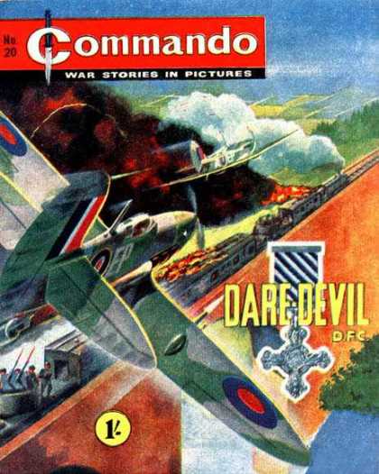 Commando 20 - No 20 - War Stories In Pictures - Fighter Jet - Daredevil - 1