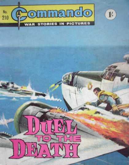 Commando 210 - Duel To The Death - Plane - Ship - Man - War Stories In Pictures
