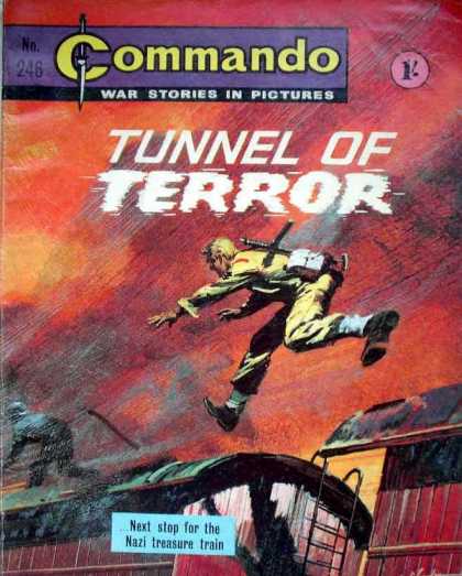 Commando 246 - Commando - The Train - Nazi Treasure - Fighter - Tunnel Of Terror