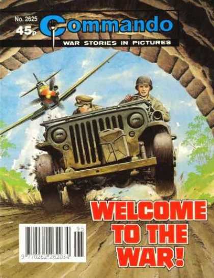 Commando 2625 - Soldiers In A Jeep - Jeep Running From A Plane - Jeep Driving Through Tunnel - Two Soldiers Driving In A Jeep - Army Jeep