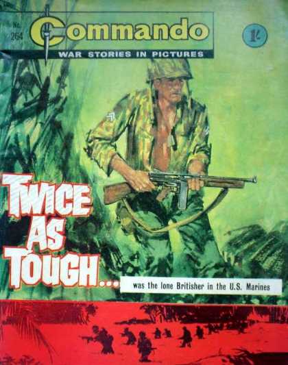 Commando 264 - War - War Stories In Pictures - 1c - Twice As Tough - Marines